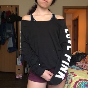 Victoria Secret Pink off shoulder sweatshirt